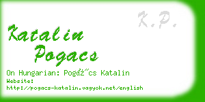 katalin pogacs business card